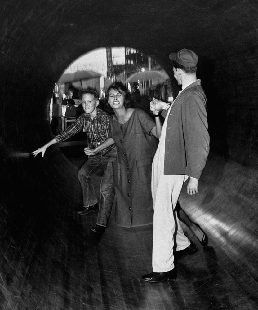 Sophia Loren in Coney Island New York in 1958