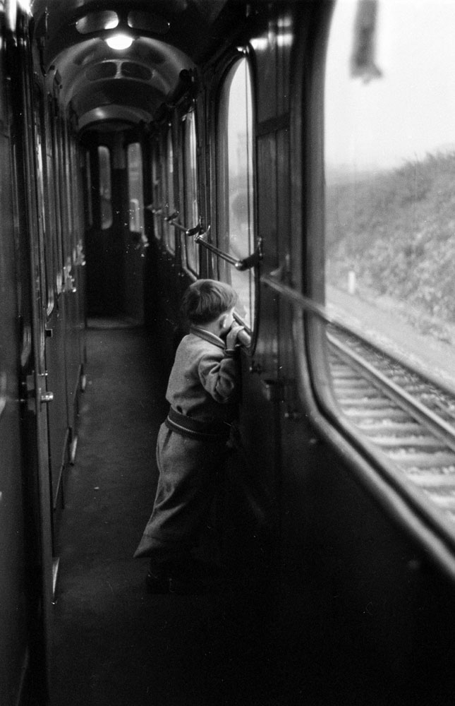 Aboard the Simplon-Orient Express, 1950.