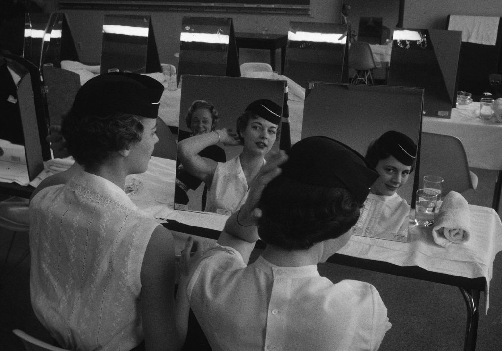 Stewardess school, Texas, 1958.