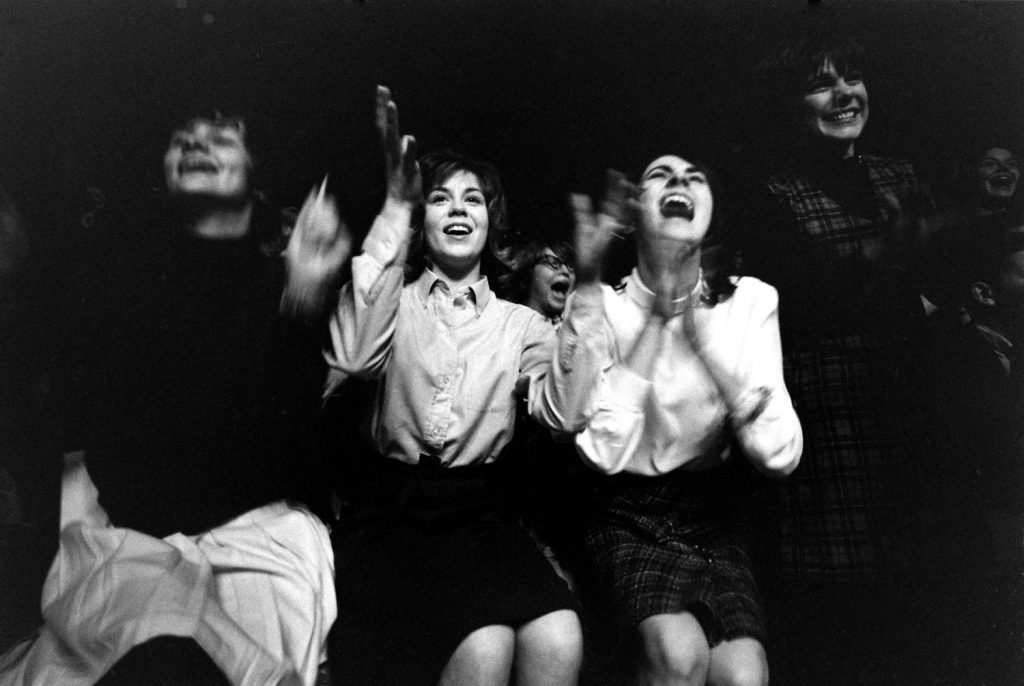 Fans at the first Beatles concert in America, Washington, DC, Feb. 11, 1964.