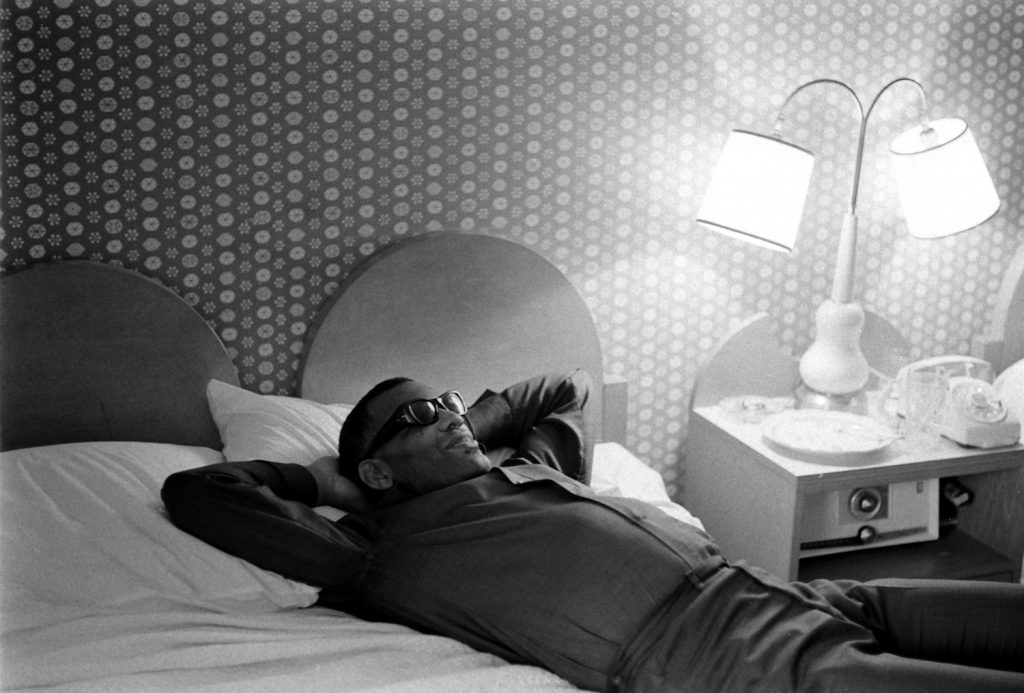 Ray Charles at home in Los Angeles, 1966.