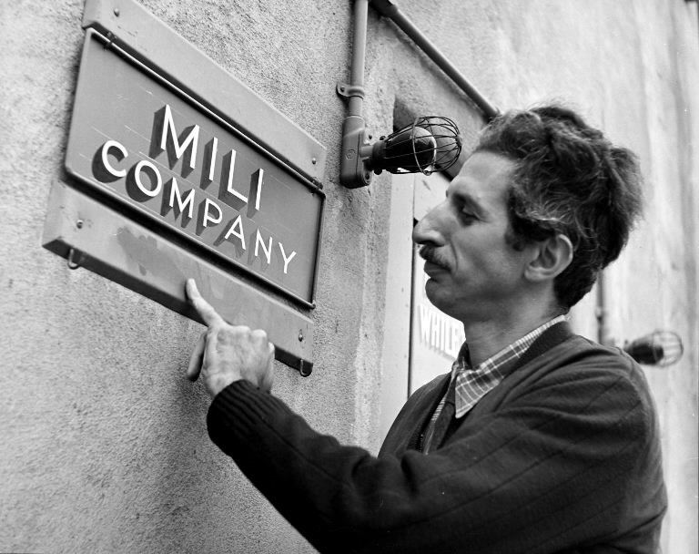 Gjon Mili outside his office on Warner Bros. lot where he is directing film, "Jammin' the Blues." (Photo by Gjon Mili/The LIFE Picture Collection © Meredith Corporation)