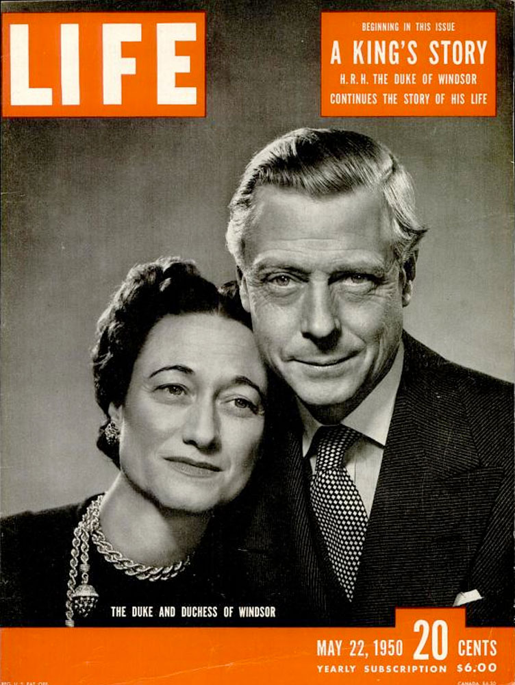 May 22, 1950, cover of Life magazine featuring the Duke and Duchess of Windsor.