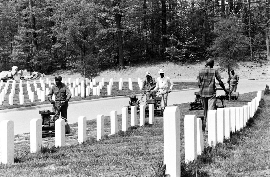 Groundskeepers, Arlington National Cemetery, 1965.