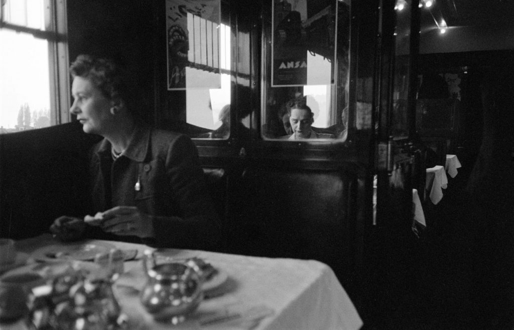 Aboard the Simplon-Orient Express, 1950.