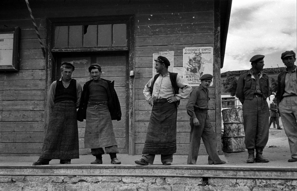 Train station along the route of the Simplon-Orient Express, 1950.