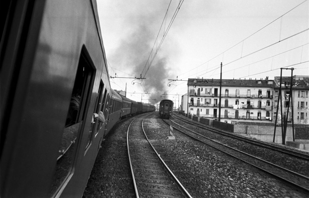 Scene from the Simplon-Orient Express, 1950.