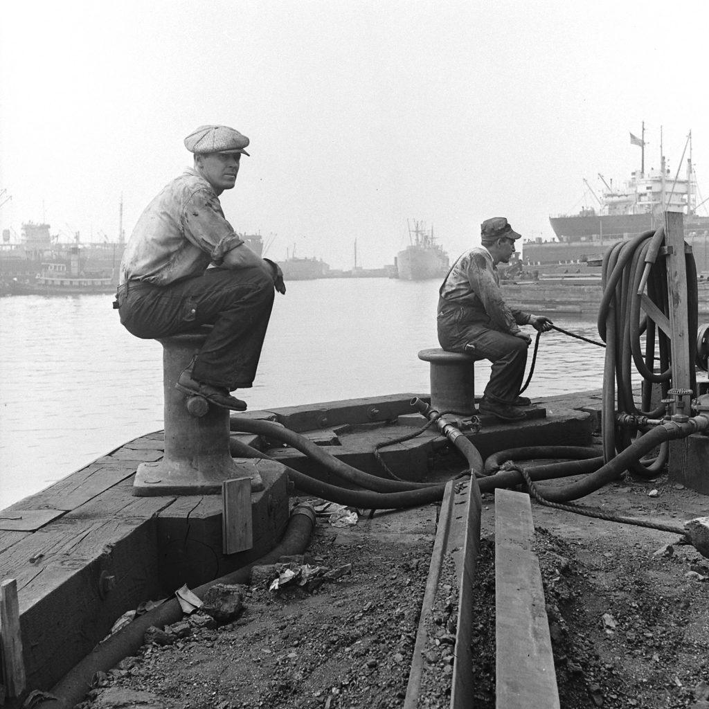 On the waterfront, Brooklyn, 1946.