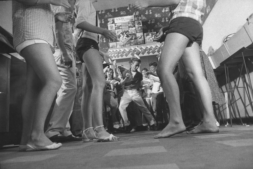 Elvis Presley fans in Florida 1956