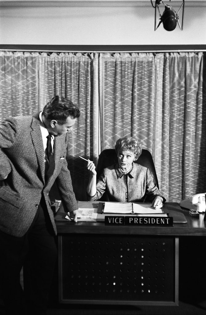 Desi Arnaz and Lucille Ball, 1958.