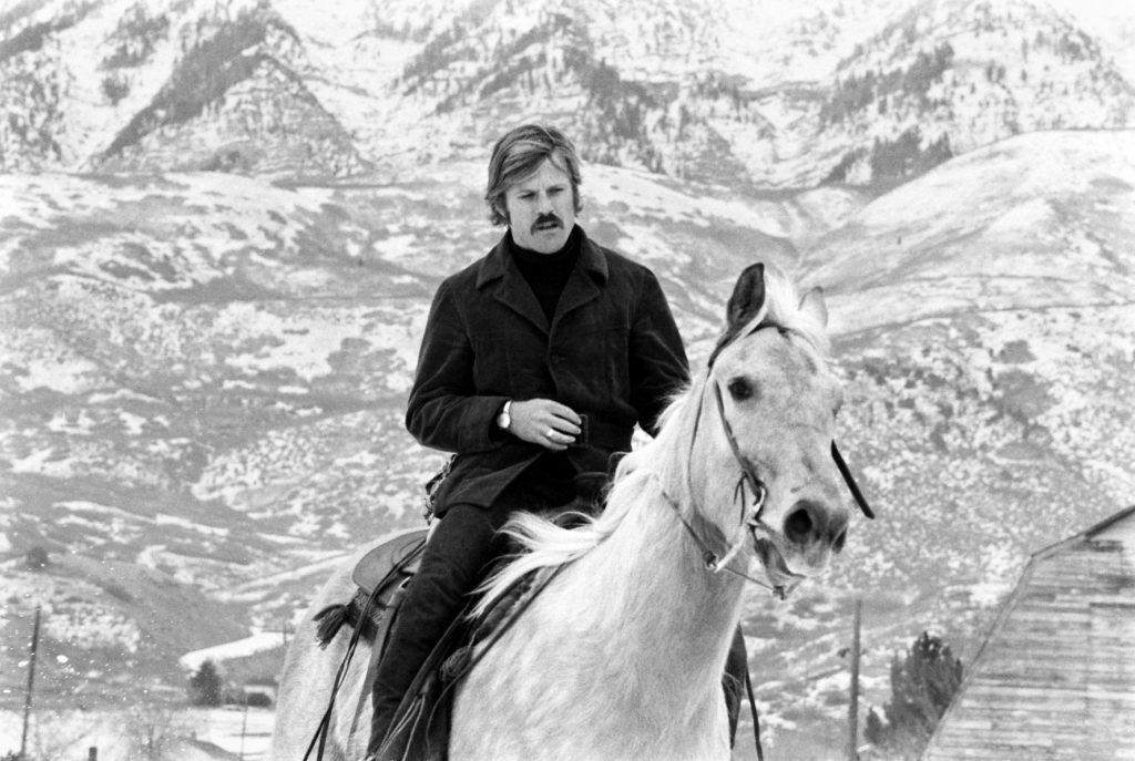 Robert Redford on a horse