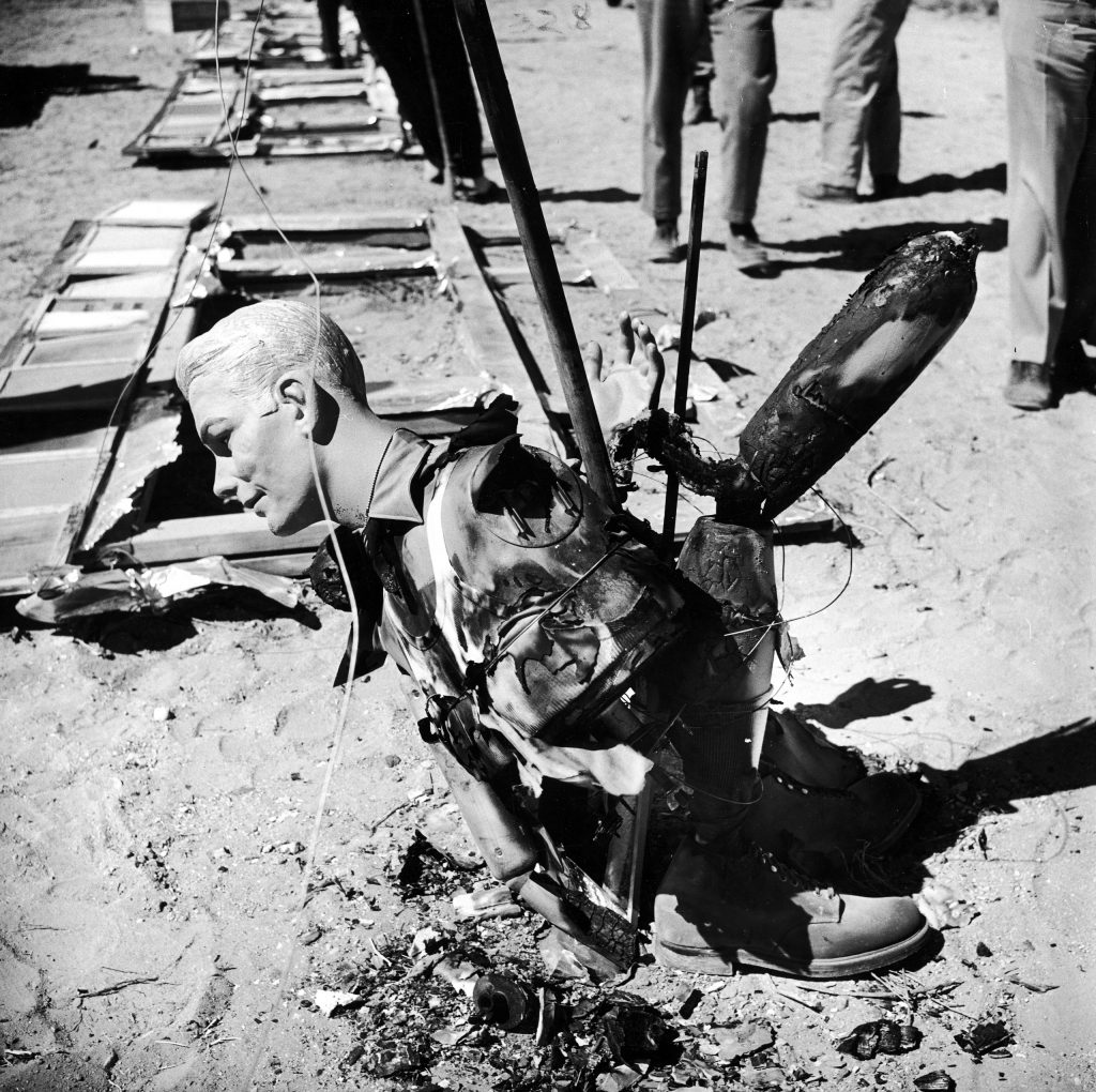 LIFE magazine pictures made after an atomic weapon test, Nevada, 1955.