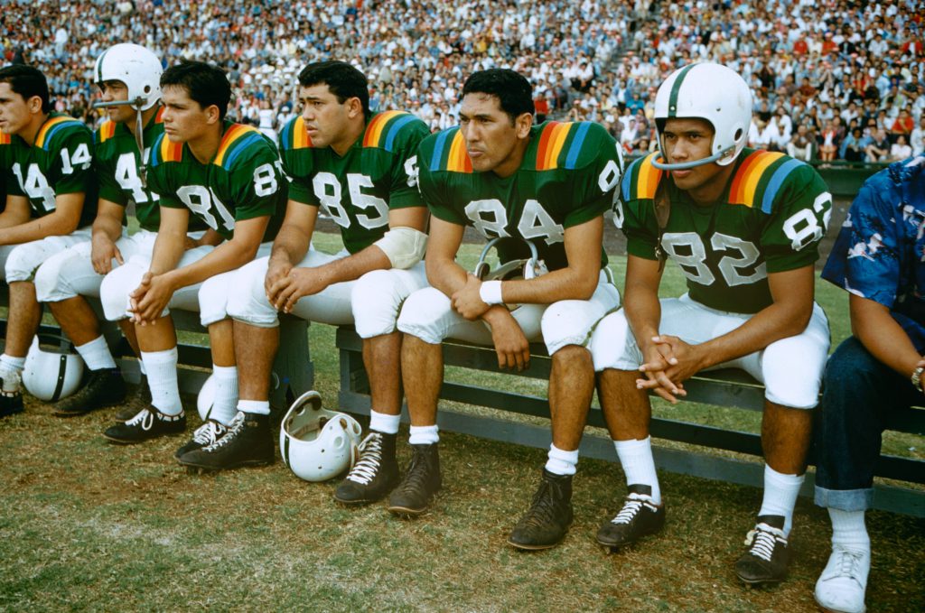 Football game, Honolulu, 1959.