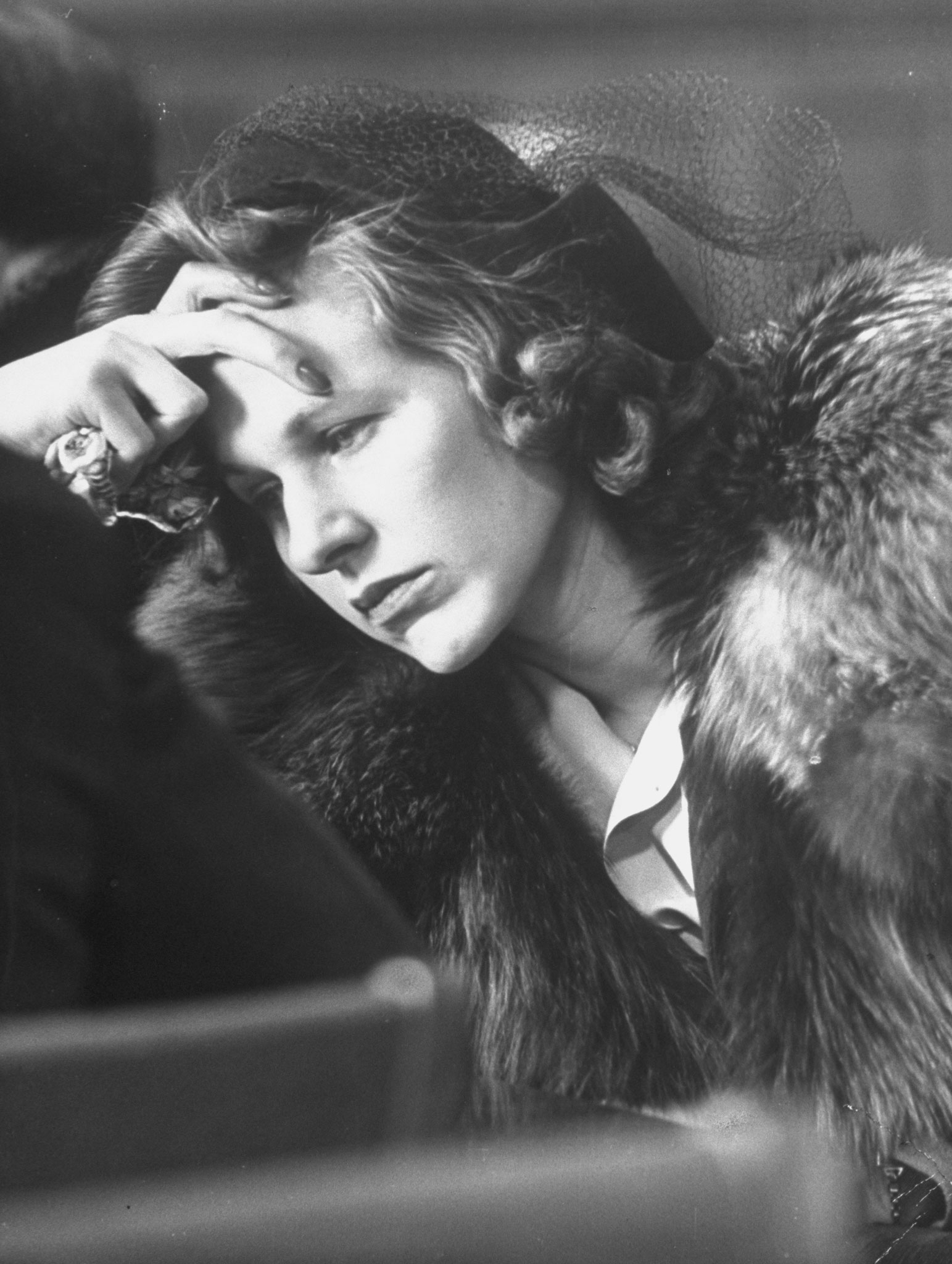 A woman at an Internal Revenue information center in New York in 1944.