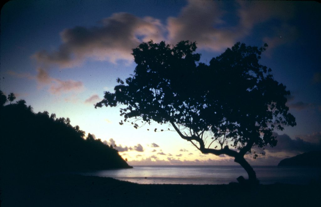 Sunset over the south seas, 1955.