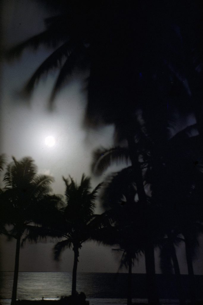 A view from the beach on a Samoan evening.