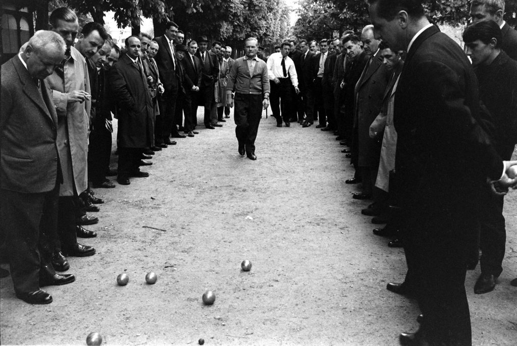 Parisians play boule, 1963.