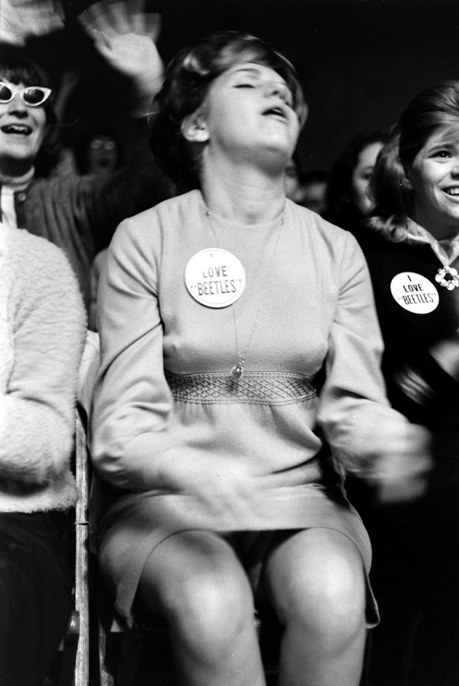 Fans at the first Beatles concert in America, Washington, DC, Feb. 11, 1964.