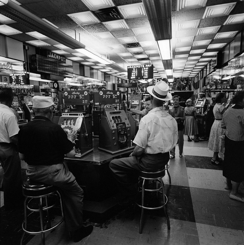 Las Vegas casino, 1955.