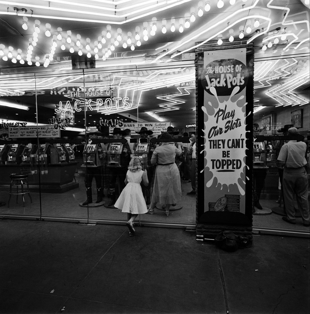 Las Vegas casino, 1955.