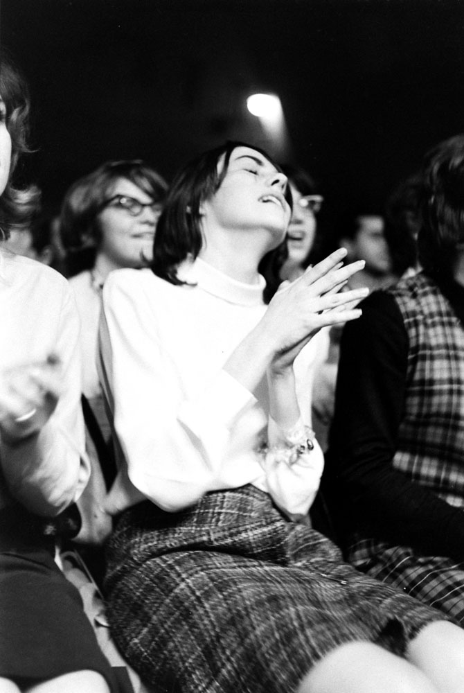 Fans at the first Beatles concert in America, Washington, DC, Feb. 11, 1964.