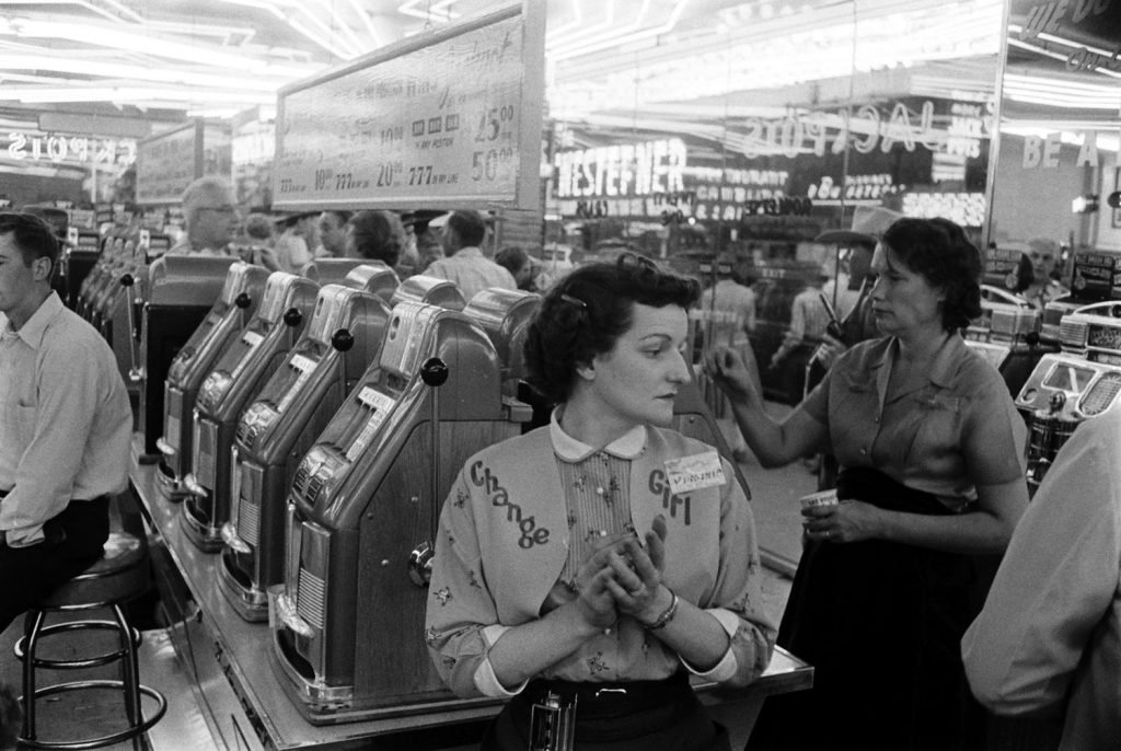 Las Vegas casino, 1955.