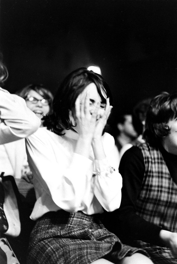 Fans at the first Beatles concert in America, Washington, DC, Feb. 11, 1964.