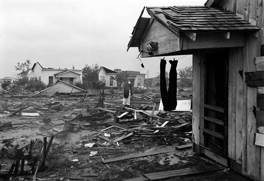 Destroyed homes, Waco, Texas, May 1953.