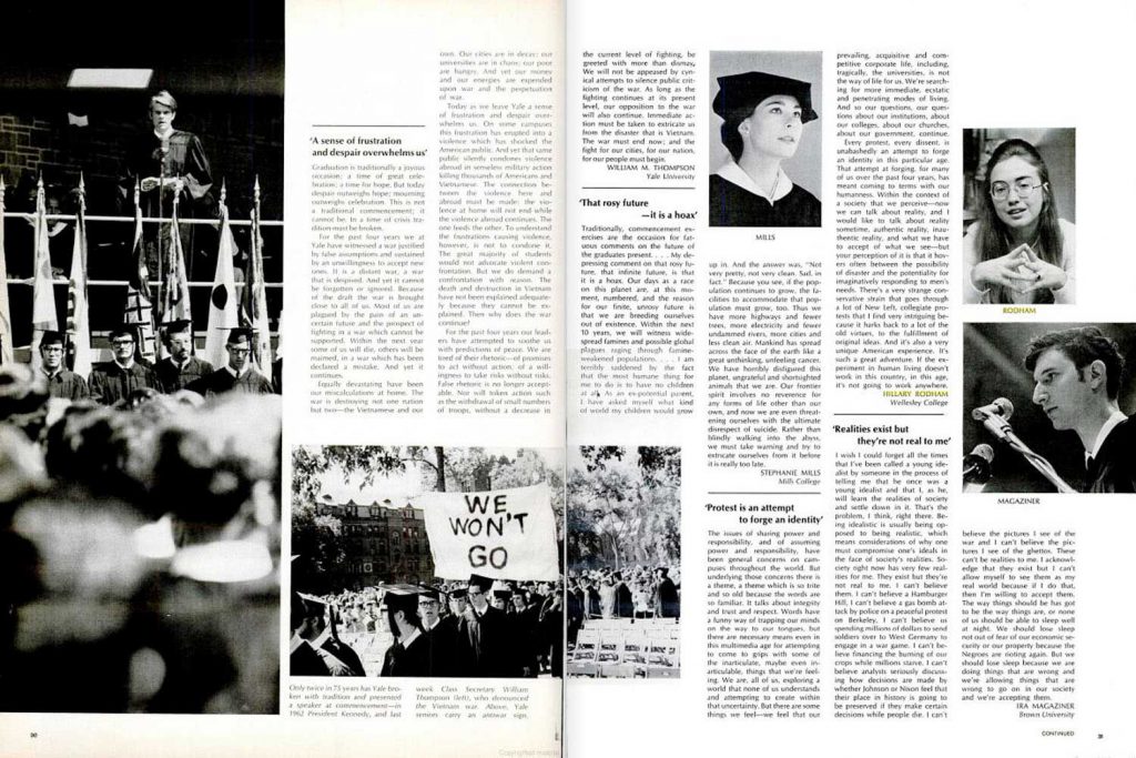 LIFE magazine, June 20, 1969, "Class of '69" page spreads. (Best viewed using "Full Screen" option, at right.)