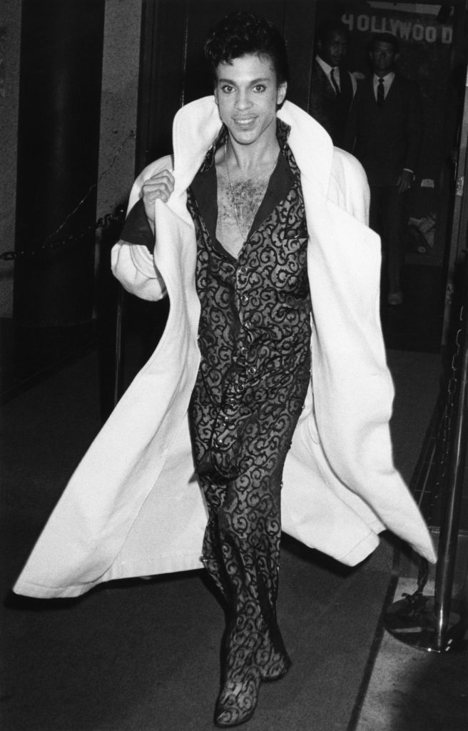 Musician Prince out in Hollywood, California, January 12, 1986.