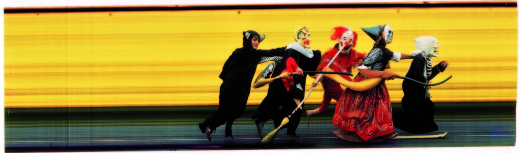 Children in Halloween costumes running together. (Photo by George Silk/The LIFE Picture Collection © Meredith Corporation)