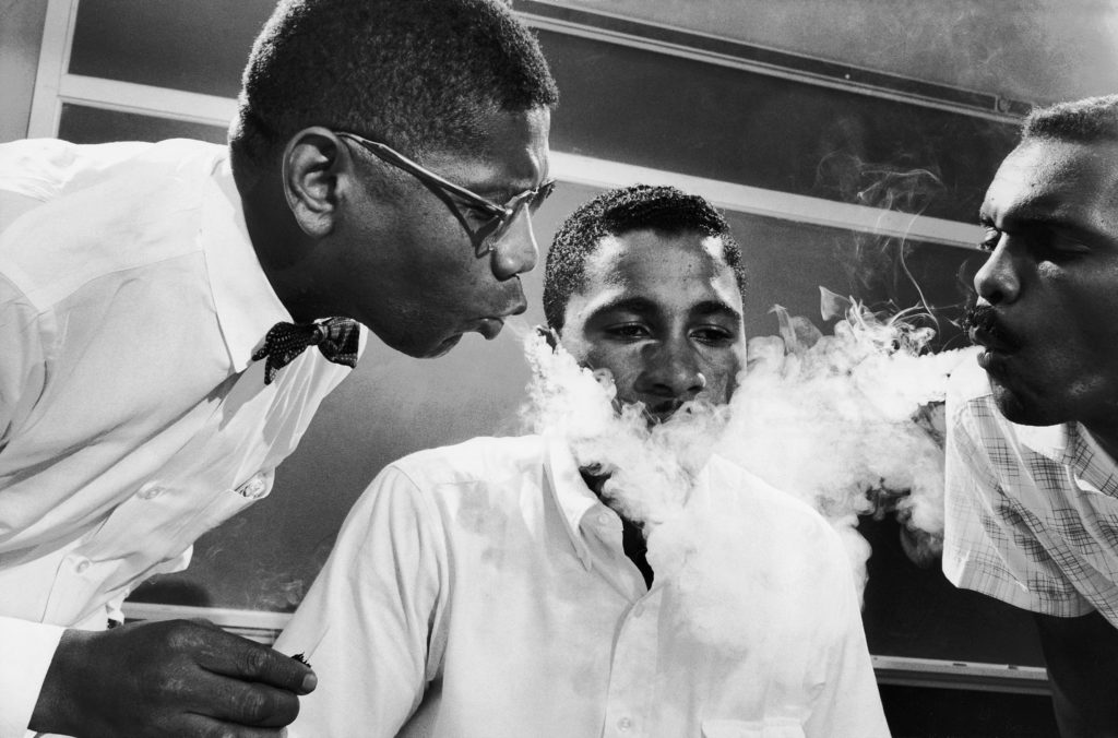 African-American student Virginius B. Thornton receiving tolerance training before picketing. (Photo by Howard Sochurek/The LIFE Picture Collection © Meredith Corporation)