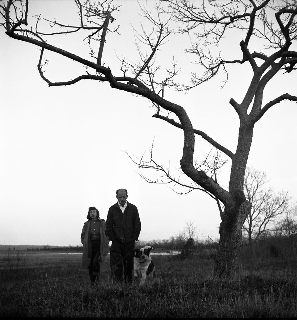 Jackson Pollock and Lee Krasner, Long Island, April 1949.